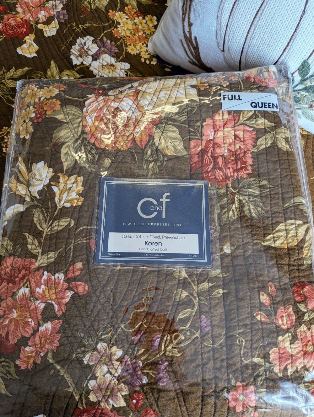 Romantic Rustic C&f Home Floral Quilt-Vintage Inspired Retired/Koren.